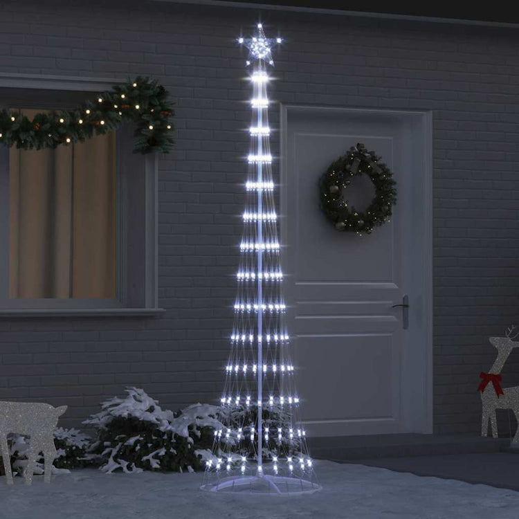 Vidaxl led kerstboom koudwit 250 cm metaal