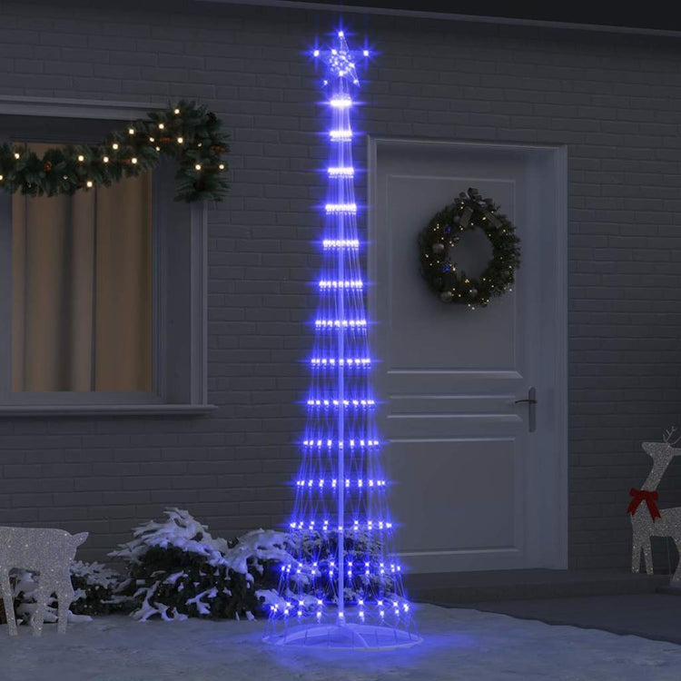 Vidaxl led kerstboom blauw 250 cm metaal