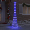 Vidaxl led kerstboom met 290 led blauw 70 x 70 x 250 cm metaal