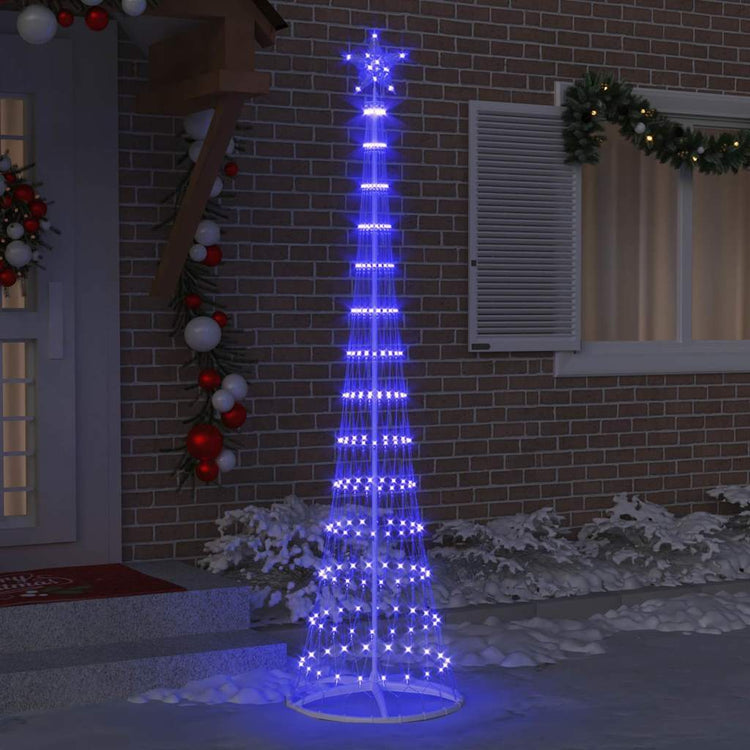 Vidaxl led kerstboom blauw 250 cm metaal