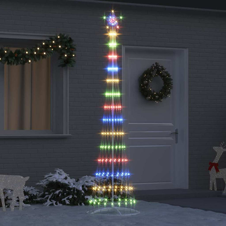Vidaxl led kerstboom multikleur 250 cm metaal