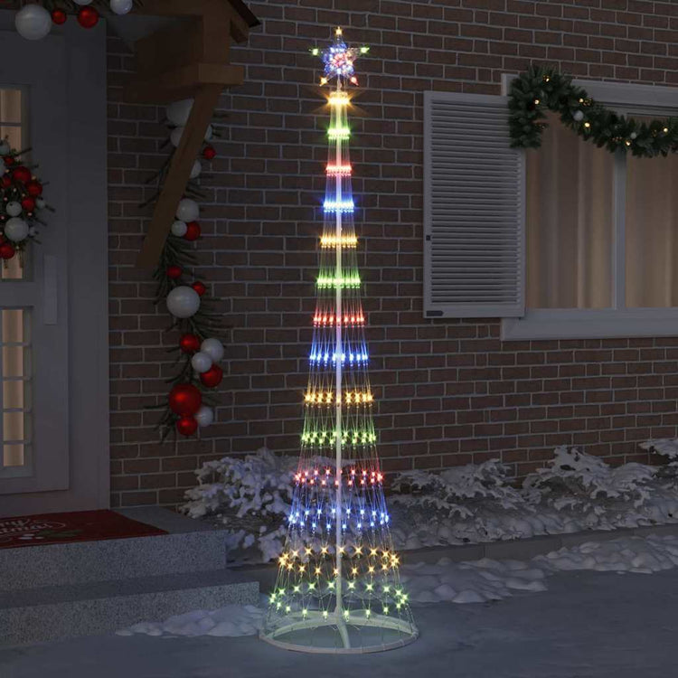 Vidaxl led kerstboom multikleur 250 cm metaal