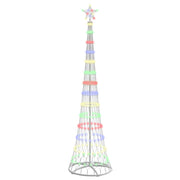 Vidaxl led kerstboom multikleur 250 cm metaal - afbeelding 2