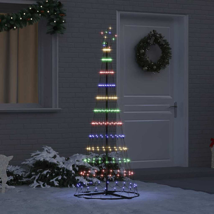 Vidaxl led kerstboom multikleur 184.5 cm metaal