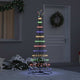 Vidaxl led kerstboom multikleur 184.5 cm metaal