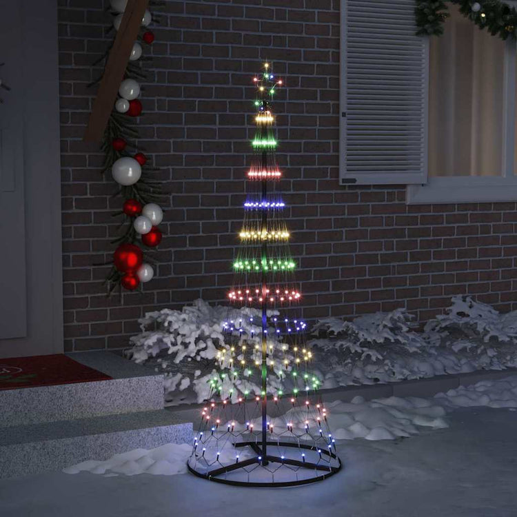 Vidaxl led kerstboom multikleur 184.5 cm metaal