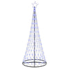 Vidaxl led kerstboom met 295 led met standaard blauw 250 cm metaal