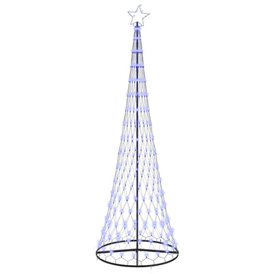 Vidaxl led kerstboom blauw 302,5 cm metaal