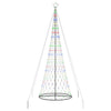 Vidaxl led kerstboom met 455 led multikleur 184.5 cm metaal