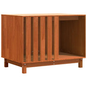 Vidaxl hondenhuis wasbruin 90 x 60 x 67 cm massief grenenhout - afbeelding 2