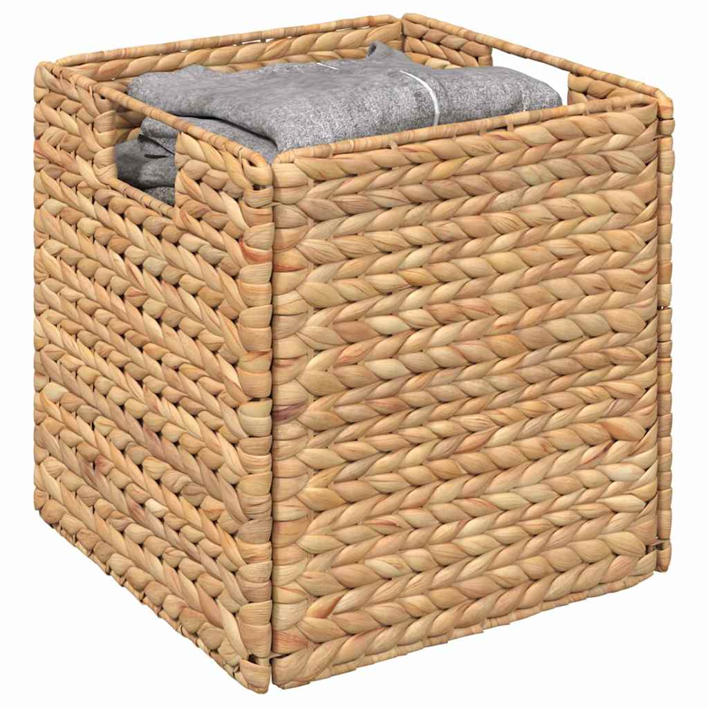 Vidaxl opslagmanden 2 pcs naturel 28 x 28 x 28 cm waterhyacint