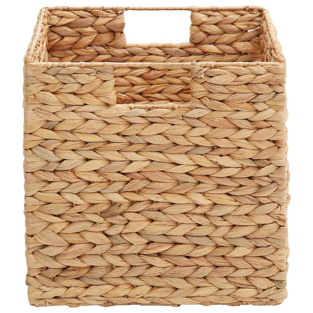Vidaxl opslagmanden 2 pcs naturel 28 x 28 x 28 cm waterhyacint