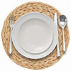 Vidaxl ronde geweven placemat 10 pcs naturel ø 30 cm waterhyacint