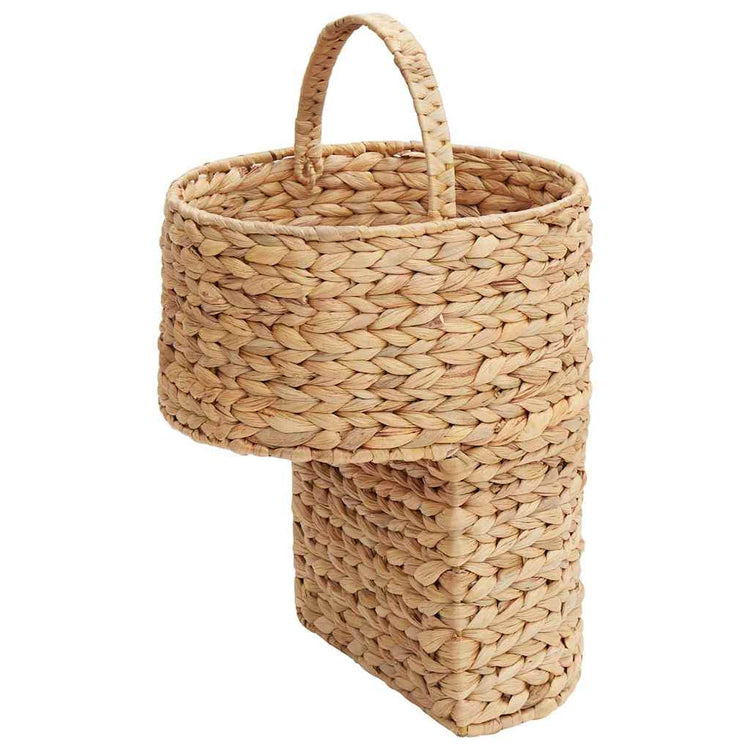 Vidaxl trapmand naturel 28 x 26 x 47 cm waterhyacint