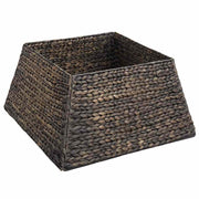 Vidaxl kerstboomkraag vierkant zwart 50 x 50 x 25 cm waterhyacint - afbeelding 2