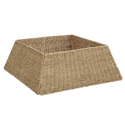 Vidaxl kerstboomkraag bruin 70 x 70 x 28 cm zeegras