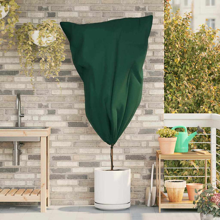 Vidaxl vorstbescherming plantenfleece covers 10 st groen 0,8 x 1,2 m