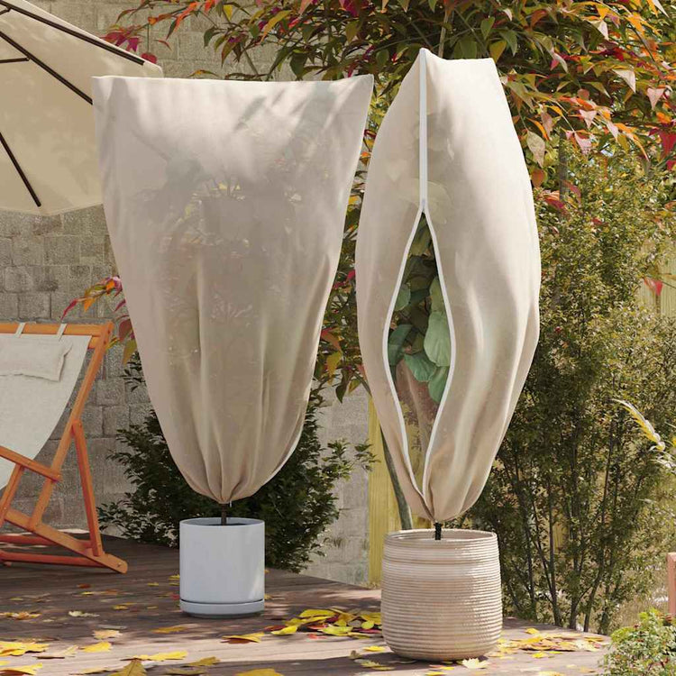 Vidaxl vorstbescherming plantenfleece covers 5 st beige 1,55 x 1,55 m
