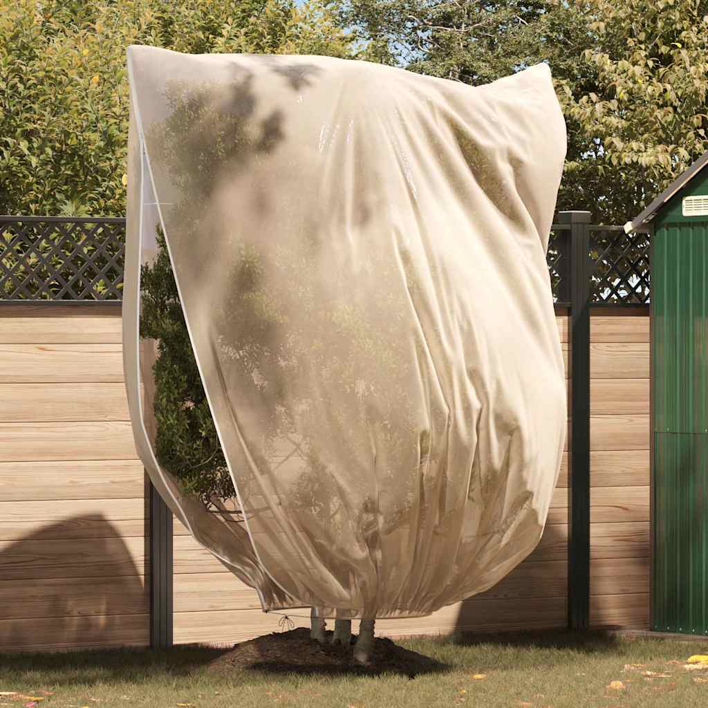Vidaxl vorstbescherming plantenfleece covers 3 st beige 2,4 x 2 m