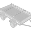 Vidaxl zeildoekbevestiging voor aanhangwagens 2 pcs zilver 100-145 cm
