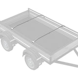 Vidaxl zeildoekbevestiging voor aanhangwagens 2 zilver 102-155 cm - afbeelding 3