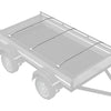 Vidaxl zeildoekbevestiging voor aanhangwagens 3 pcs zilver 100-145 cm