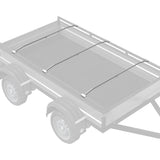 Vidaxl zeildoekbevestiging voor aanhangwagens 3 zilver 102-155 cm - afbeelding 3