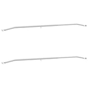 Vidaxl zeildoekbevestiging voor aanhangwagens 2 zilver 136-218 cm - afbeelding 2