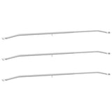 Vidaxl zeildoekbevestiging voor aanhangwagens 3 zilver 136-218 cm - afbeelding 2