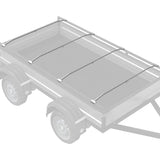 Vidaxl zeildoekbevestiging voor aanhangwagens 4 zilver 136-218 cm - afbeelding 3
