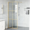 Vidaxl inloop douche wand goud 80 x 195 cm gehard glas