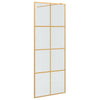 Vidaxl inloop douche wand goud 80 x 195 cm gehard glas