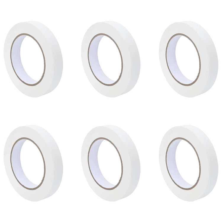 Vidaxl verf maskertapes 6 st wit 19mm x 50m papier