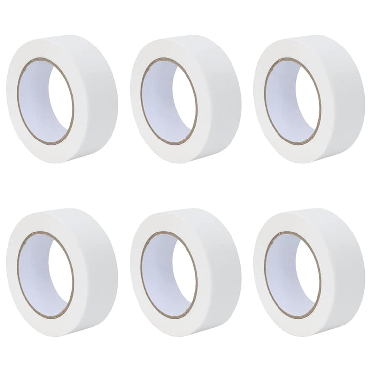 Vidaxl verf maskertapes 6 st wit 38mm x 50m papier