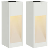 Vidaxl zonne led padverlichting 2 st warmwit 18 x 18 x 50 cm - afbeelding 2