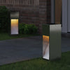 Vidaxl zonne led padverlichting 2 pcs zilver gegalvaniseerd