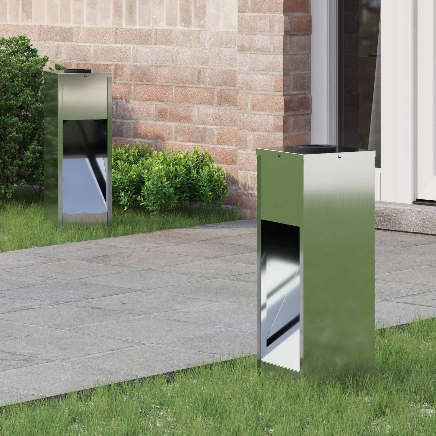 Vidaxl zonne led padverlichting 2 pcs zilver gegalvaniseerd