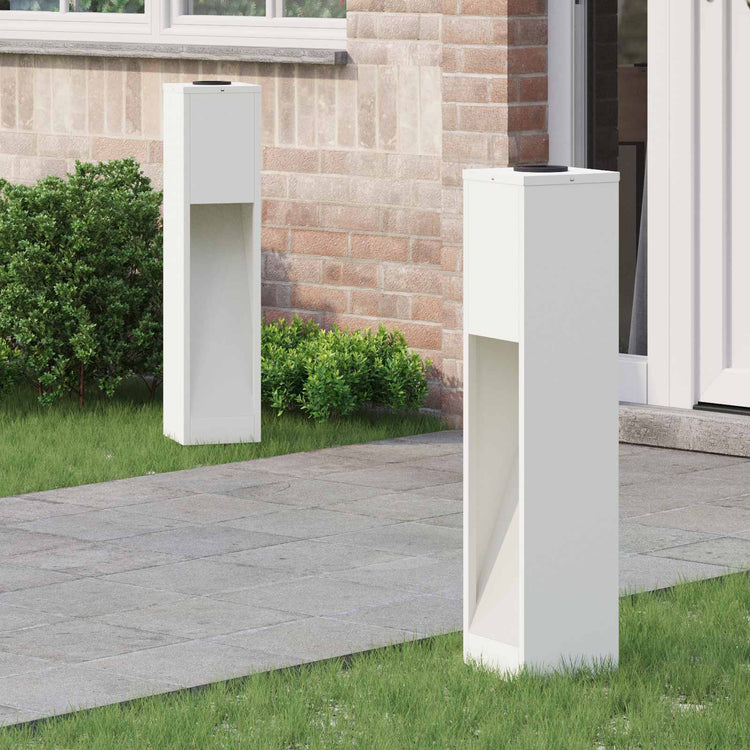 Vidaxl zonne led padverlichting 2 st warmwit 18 x 18 x 80 cm