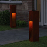 Vidaxl zonne led padverlichting 2 st warmwit 18 x 18 x 80 cm - afbeelding 3