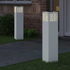 Vidaxl solar led pad licht 2 pcs wit koudgewalst staal