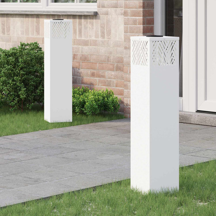 Vidaxl solar led pad licht 2 st warmwit 18 x 18 x 80 cm