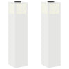 Vidaxl solar led pad licht 2 pcs wit koudgewalst staal