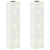 Vidaxl solar led pad licht 2 pcs wit koudgewalst staal