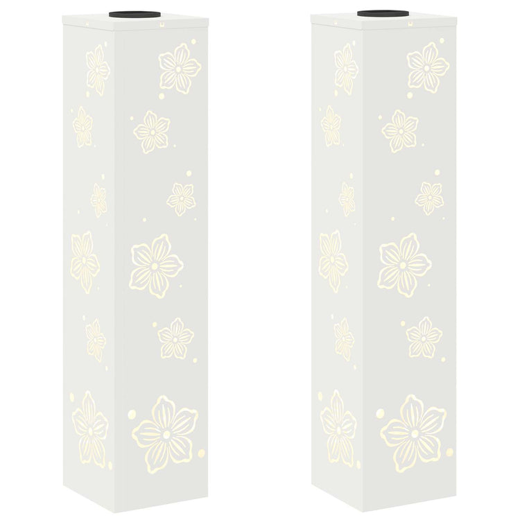 Vidaxl solar led pad licht 2 st warmwit 18 x 18 x 80 cm