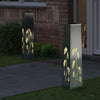 Vidaxl solar led pad licht 2 pcs zilver gegalvaniseerd staal