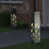 Vidaxl solar led pad licht 2 st warmwit 18 x 18 x 80 cm - afbeelding 3