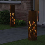 Vidaxl solar led pad licht 2 st warmwit 18 x 18 x 80 cm - afbeelding 3