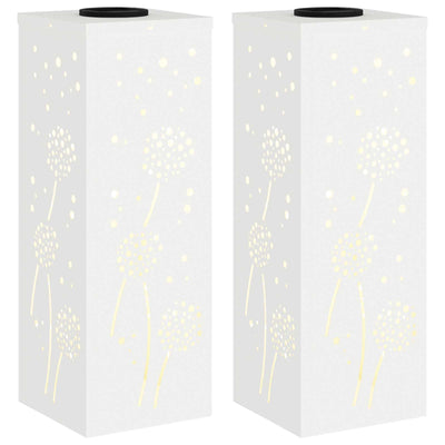 Vidaxl solar led pad licht 2 st warmwit 18 x 18 x 50 cm