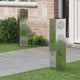 Vidaxl solar led pad licht 2 pcs zilver gegalvaniseerd staal