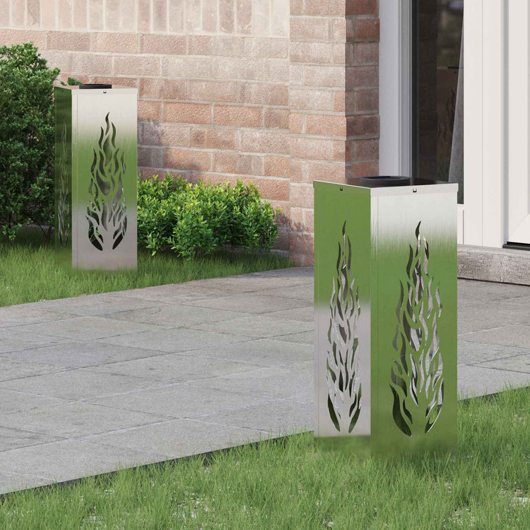 Vidaxl solar led pad licht 2 st warmwit 18 x 18 x 50 cm